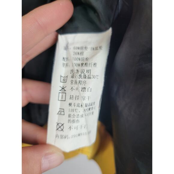 Dance Hip Hop Womens Full Zip 3/4 Sleeve Jacket Yellow Size Medium - Picture 10 of 10